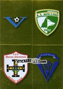 Sticker Scudetto (Villacidrese - Avellino - Aversa Normanna - Brindisi) - Calciatori 2010-2011 n. 681 - Panini