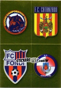 Sticker Scudetto (Campobasso - Catanzaro - Fondi - Isola Liri) - Calciatori 2010-2011 n. 682 - Panini
