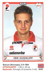 Figurina Erik Huseklepp (Bari) - Calciatori 2010-2011 - Panini