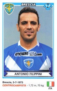 Sticker Antonio Filippini (Brescia) - Calciatori 2010-2011 - Panini