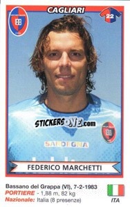 Figurina Federico Marchetti (Cagliari) - Calciatori 2010-2011 - Panini