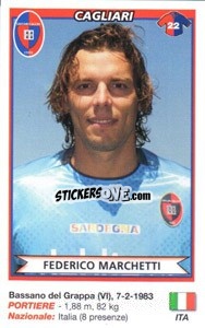 Sticker Federico Marchetti (Cagliari) - Calciatori 2010-2011 n. A13 - Panini