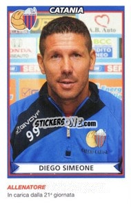 Sticker Diego Simeone (Catania) - Calciatori 2010-2011 n. A17 - Panini