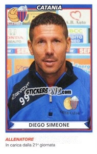 Sticker Diego Simeone (Catania) - Calciatori 2010-2011 - Panini