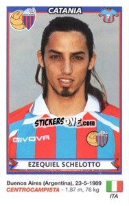Sticker Ezequiel Schelotto (Catania) - Calciatori 2010-2011 n. A20 - Panini