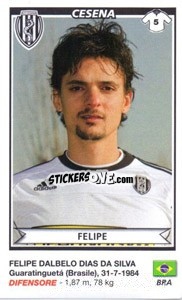 Figurina Felipe (Cesena) - Calciatori 2010-2011 - Panini