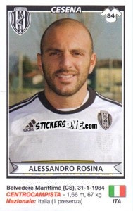 Cromo Alessandro Rosina (Cesena) - Calciatori 2010-2011 - Panini