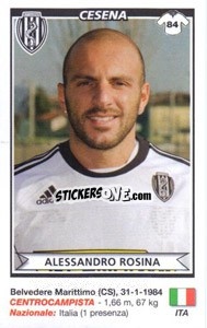 Sticker Alessandro Rosina (Cesena) - Calciatori 2010-2011 n. A22 - Panini