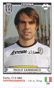 Sticker Paolo Sammarco (Cesena) - Calciatori 2010-2011 - Panini