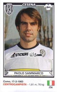 Cromo Paolo Sammarco (Cesena) - Calciatori 2010-2011 n. A23 - Panini
