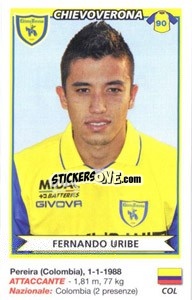 Figurina Fernando Uribe (Chievo Verona) - Calciatori 2010-2011 - Panini