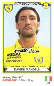 Figurina Davide Mandelli (Chievo Verona) - Calciatori 2010-2011 - Panini