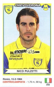 Figurina Nico Pulzetti (Chievo Verona) - Calciatori 2010-2011 - Panini