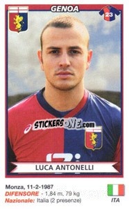 Cromo Luca Antonelli (Genoa) - Calciatori 2010-2011 - Panini