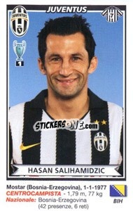 Sticker Hasan Salihamidzic (Juventus) - Calciatori 2010-2011 n. A42 - Panini