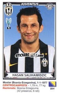 Figurina Hasan Salihamidzic (Juventus) - Calciatori 2010-2011 - Panini