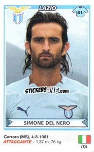 Figurina Simone Del Nero (Lazio) - Calciatori 2010-2011 - Panini