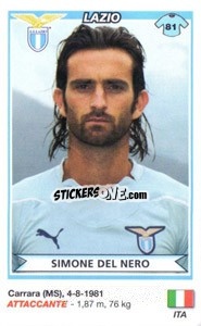 Sticker Simone Del Nero (Lazio) - Calciatori 2010-2011 n. A47 - Panini