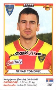 Sticker Nenad Tomovic (Lecce) - Calciatori 2010-2011 n. A49 - Panini