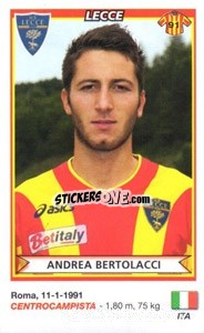 Sticker Andrea Bertolacci (Lecce) - Calciatori 2010-2011 n. A50 - Panini