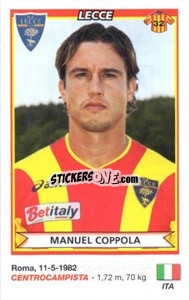 Sticker Manuel Coppola (Lecce) - Calciatori 2010-2011 n. A51 - Panini