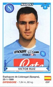 Figurina Victor Ruiz (Napoli) - Calciatori 2010-2011 - Panini