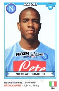Figurina Nicolao Dumitru (Napoli) - Calciatori 2010-2011 n. A59 - Panini