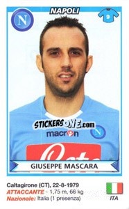 Figurina Giuseppe Mascara (Napoli) - Calciatori 2010-2011 - Panini
