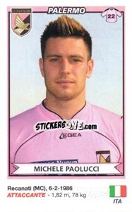 Figurina Michele Paolucci (Palermo) - Calciatori 2010-2011 - Panini
