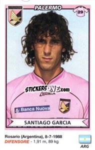 Figurina Santiago Garcia (Palermo) - Calciatori 2010-2011 - Panini