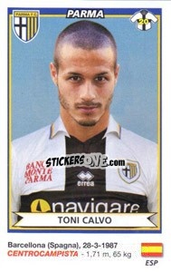 Sticker Toni Calvo (Parma) - Calciatori 2010-2011 n. A65 - Panini