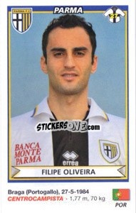 Sticker Filipe Oliveira (Parma) - Calciatori 2010-2011 n. A66 - Panini