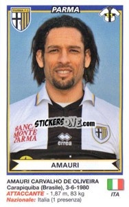 Sticker Amauri (Parma) - Calciatori 2010-2011 n. A68 - Panini