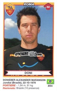 Sticker Doni (Roma) - Calciatori 2010-2011 - Panini