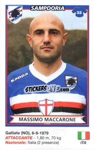 Sticker Massimo Maccarone (Sampdoria) - Calciatori 2010-2011 n. A73 - Panini