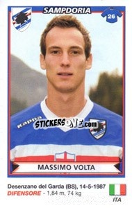 Cromo Massimo Volta (Sampdoria) - Calciatori 2010-2011 - Panini