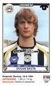 Sticker Dusan Basta (Udinese) - Calciatori 2010-2011 n. A79 - Panini