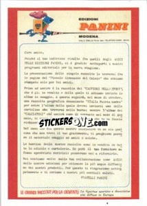 Sticker Lettera Fratelli Panini