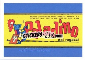 Sticker Testata Il Paladino - Calciatori 2010-2011 n. P9 - Panini
