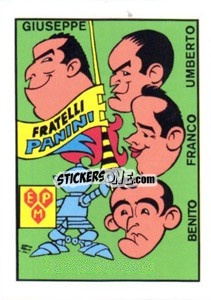 Figurina Fratelli Panini Caricatura