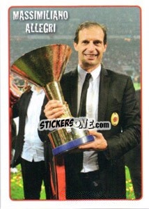Sticker Campioni D'Italia - Massimiliano Allegri - Calciatori 2010-2011 n. V10 - Panini