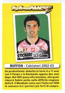Sticker Portiere - Gianluigi Buffon - Calciatori 2010-2011 n. X1 - Panini