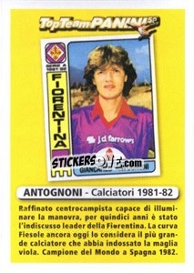 Sticker Centrocampista - Giancarlo Antognoni - Calciatori 2010-2011 - Panini