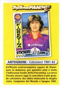 Sticker Centrocampista - Giancarlo Antognoni - Calciatori 2010-2011 n. X6 - Panini