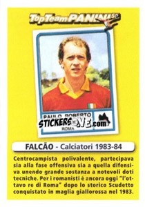 Cromo Centrocampista - Paulo Roberto Falcao - Calciatori 2010-2011 - Panini