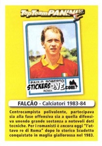 Cromo Centrocampista - Paulo Roberto Falcao - Calciatori 2010-2011 n. X8 - Panini