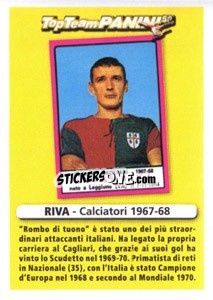 Cromo Attaccante Luigi Riva - Calciatori 2010-2011 - Panini