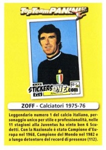 Sticker Portiere (altri) - Dino Zoff - Calciatori 2010-2011 - Panini