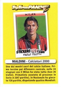 Sticker Difensore (Altri) - Paolo Maldini - Calciatori 2010-2011 n. X13 - Panini