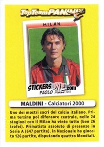 Figurina Difensore (Altri) - Paolo Maldini - Calciatori 2010-2011 - Panini